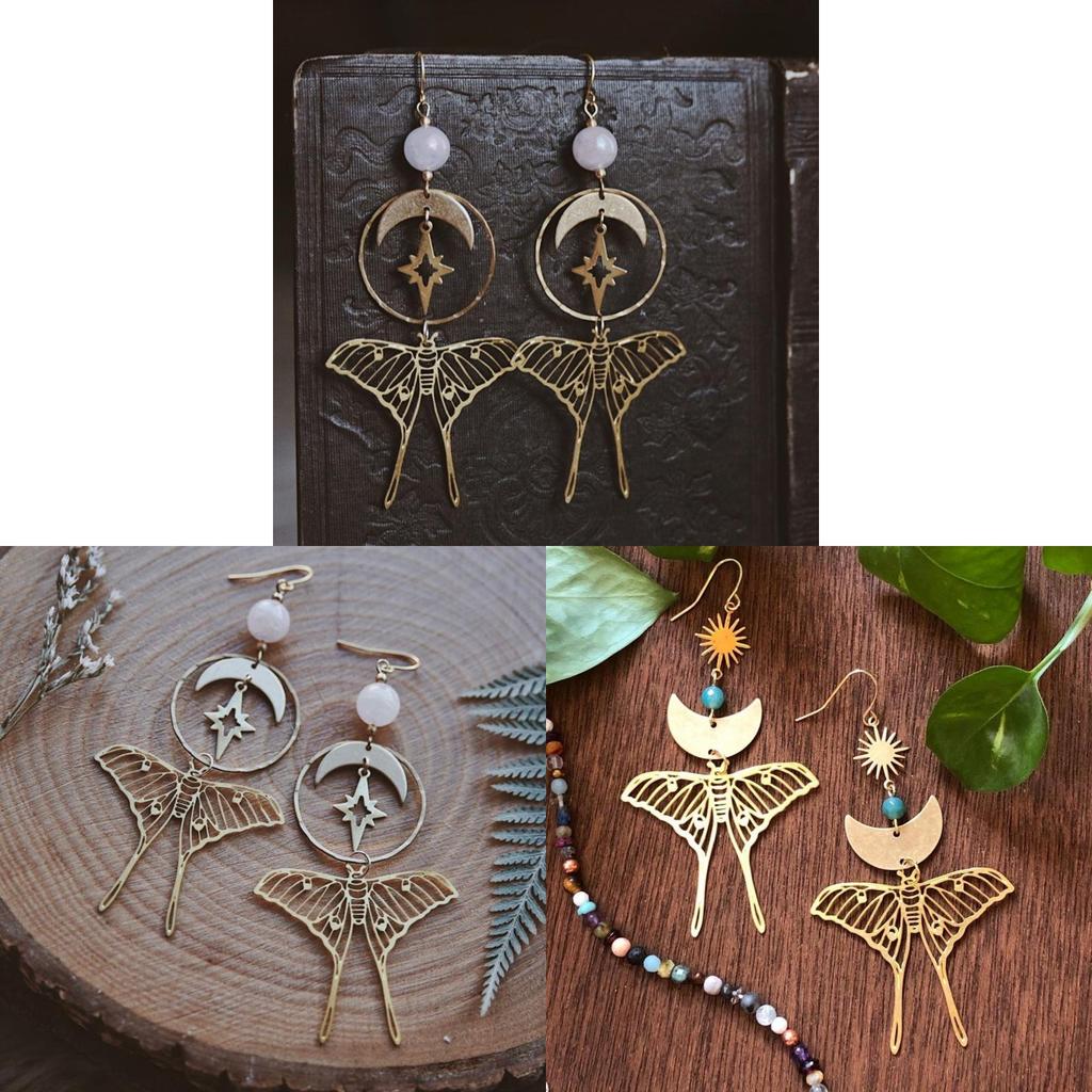 Jewelry Earrings With Star And Moon Design For Women Fashion Accessories