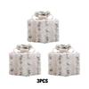 3pcs Christmas Glowing Gift Box Decoration Ornament With Bow Christmas Lighting Box Outdoor Lighting Christmas Decoration