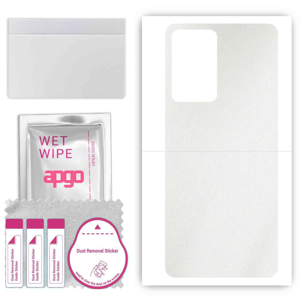 apgo Protective Skin Sticker for the back compatible with Oppo Reno7 CPH2371, Wrap Film, Foil, Vinyl - Pattern Matte Transparent