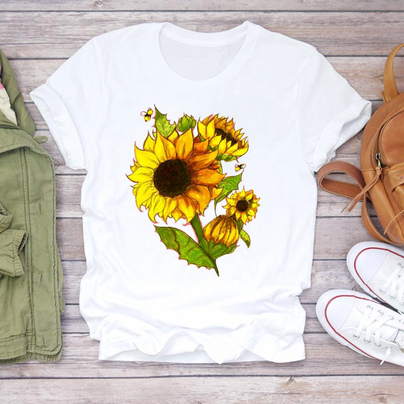 

Женская одежда Sweet Trend Cute 90-х годов Прекрасная модная футболка с коротким рукавом с принтом Летняя футболка с принтом Женская женская повседневная футболка с рисунком L