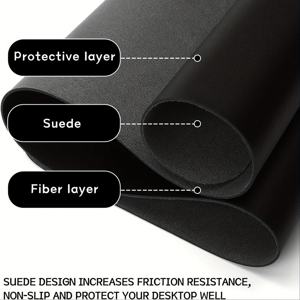 Faux Leather Desk Mat Protector, Mouse Pad, Office Desk Mat, Non-slip Faux Leather Desk, Laptop Desk Mat, Writing Pads for Office and Home Desks