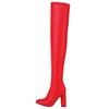 Sexy Thigh High Boot For Women Fashion Fetish Shoes 2025 Lady High Heels Over the Knee Boots Red White Black Winter Long Boots