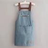 Cute Waterproof Restaurant Home with Pockets Cooking Uniform Kitchen Work Clothes Apron Apron Dress