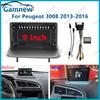 9 Inch Car Frame Fascia Canbus Box Adapter Android Radio Dash Fitting Panel Kit For PEUGEOT 3008 2013-2016