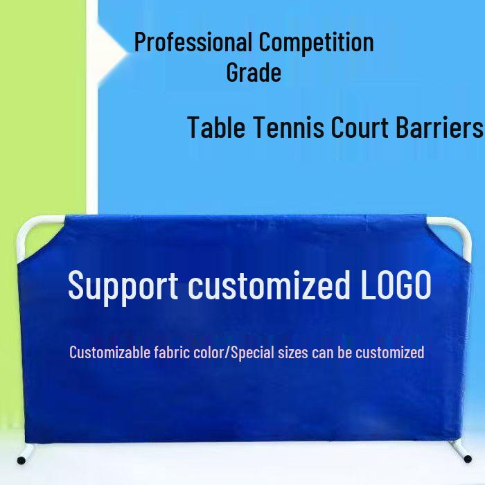 Indoor Table Tennis Backboard Guardrail for Competition 1.4x75 Removable Black for Sports Hall