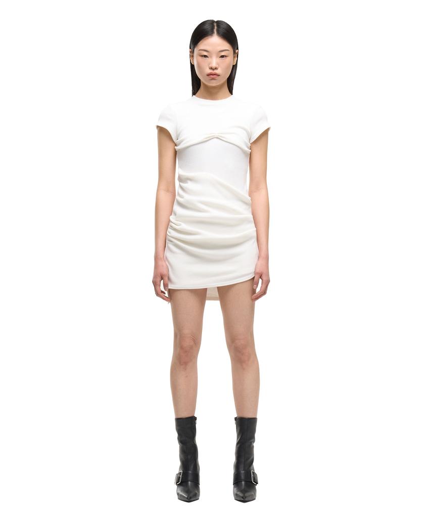 GIRLSGIRLS Unbal Mini Dress - White