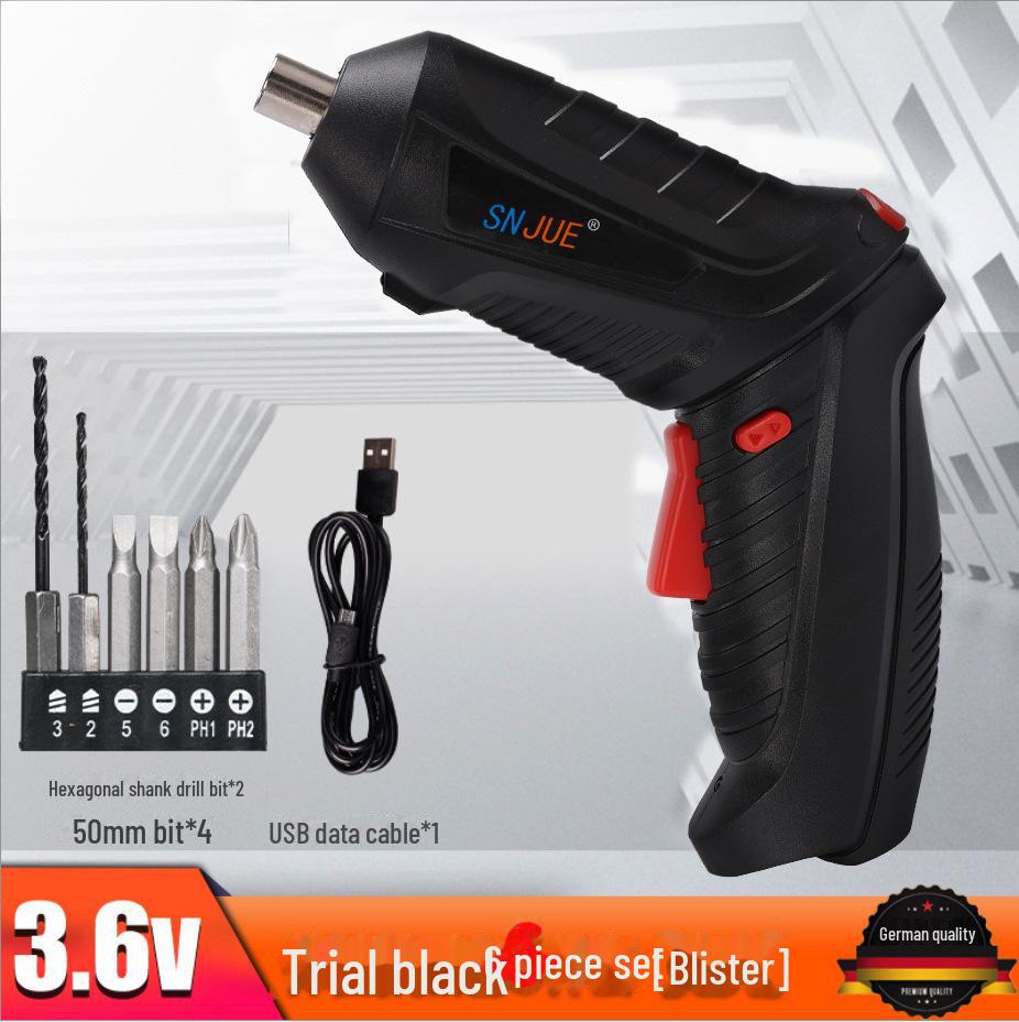 Set de scule multifuncțional cu 47 de piese, șurubelniță electrică reîncărcabilă și mașină de găurit manuală