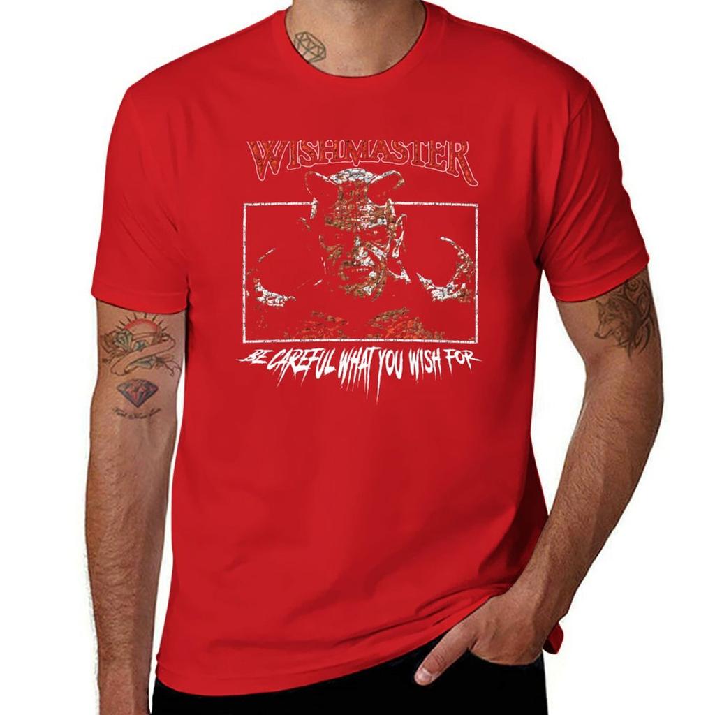 The Djinn Wishmaster (Retro Horror) T-Shirt Graphic T Shirts Cotton Graphic Tees Sports Fans Funny T Shirts Men