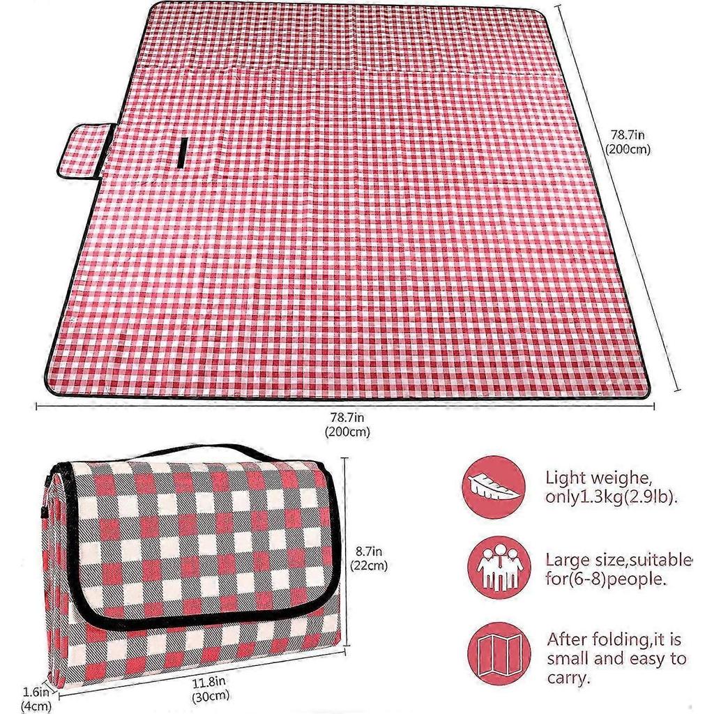 Picnic Blanket,  Red