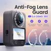 Protetor de Lente de Plástico Tampa de Lente Protetora Anti-Embaçante para Acessórios da Câmera Panorâmica 360 DJI Osmo