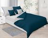 Double-sided satin bedding 160x200 + 2x70x80 sea/gray matex