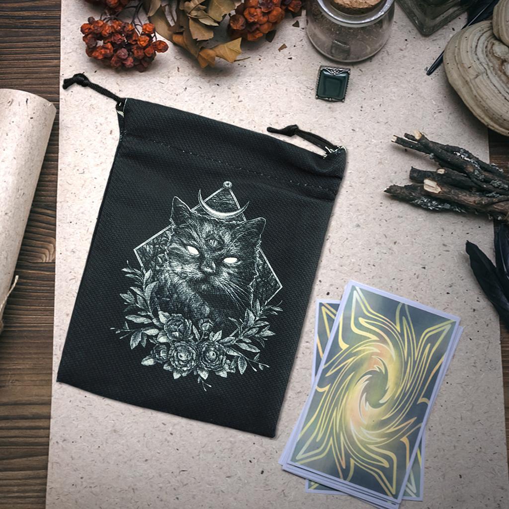13x18cm Velvet Tarot Card Storage Bag Board Game Mini Drawstring Package Board Game Tarot Cards Storage Bags Table Deck Games