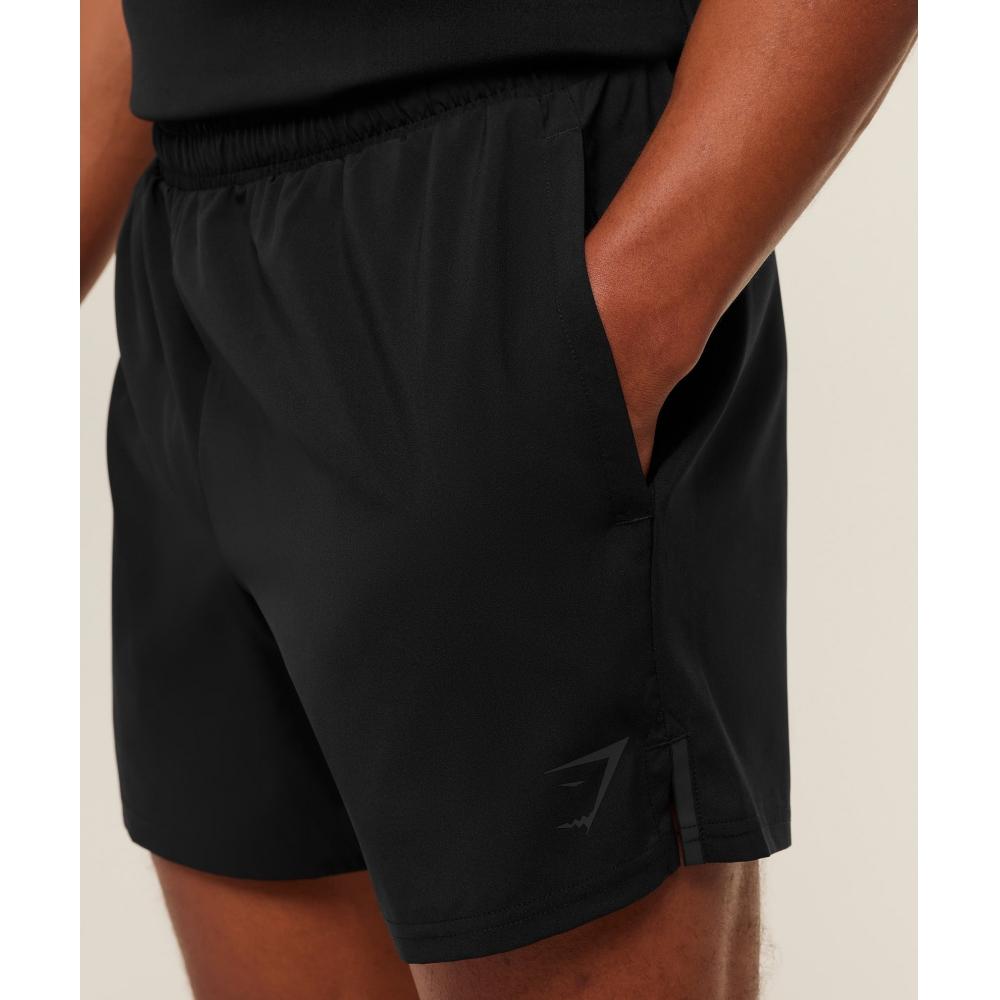 Gymshark Arrival Contrast Shorts Black Onyx Grey