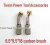Carbon Brush Set for Electric Motor (6.5x9.5x18mm) - Item No. 00769