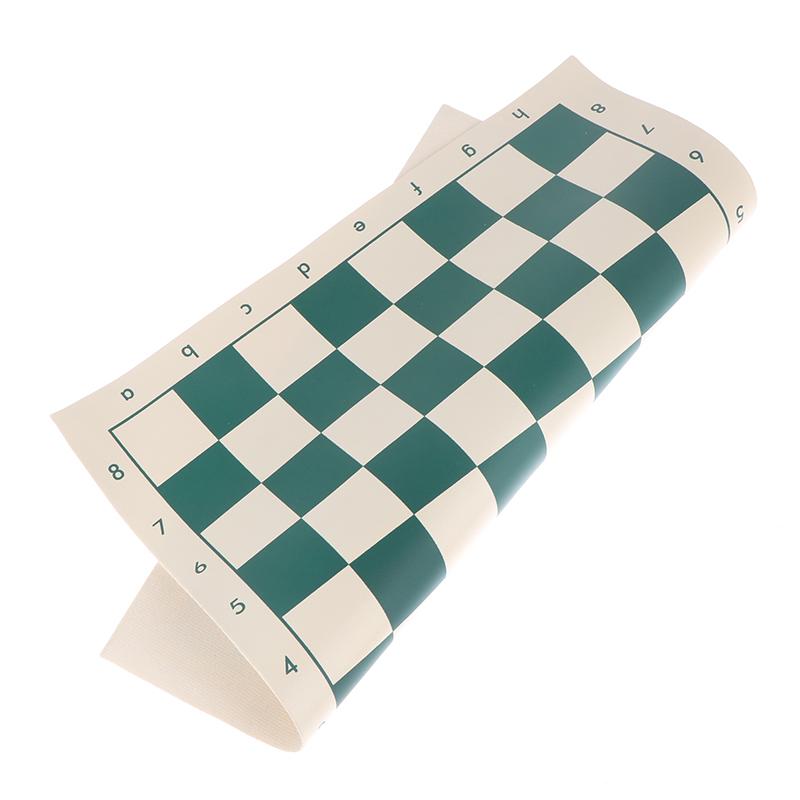 Scacchiera in pelle PVC 1 pezzo 34,5 cm Scacchiera portatile morbida e arrotolabile durevole
