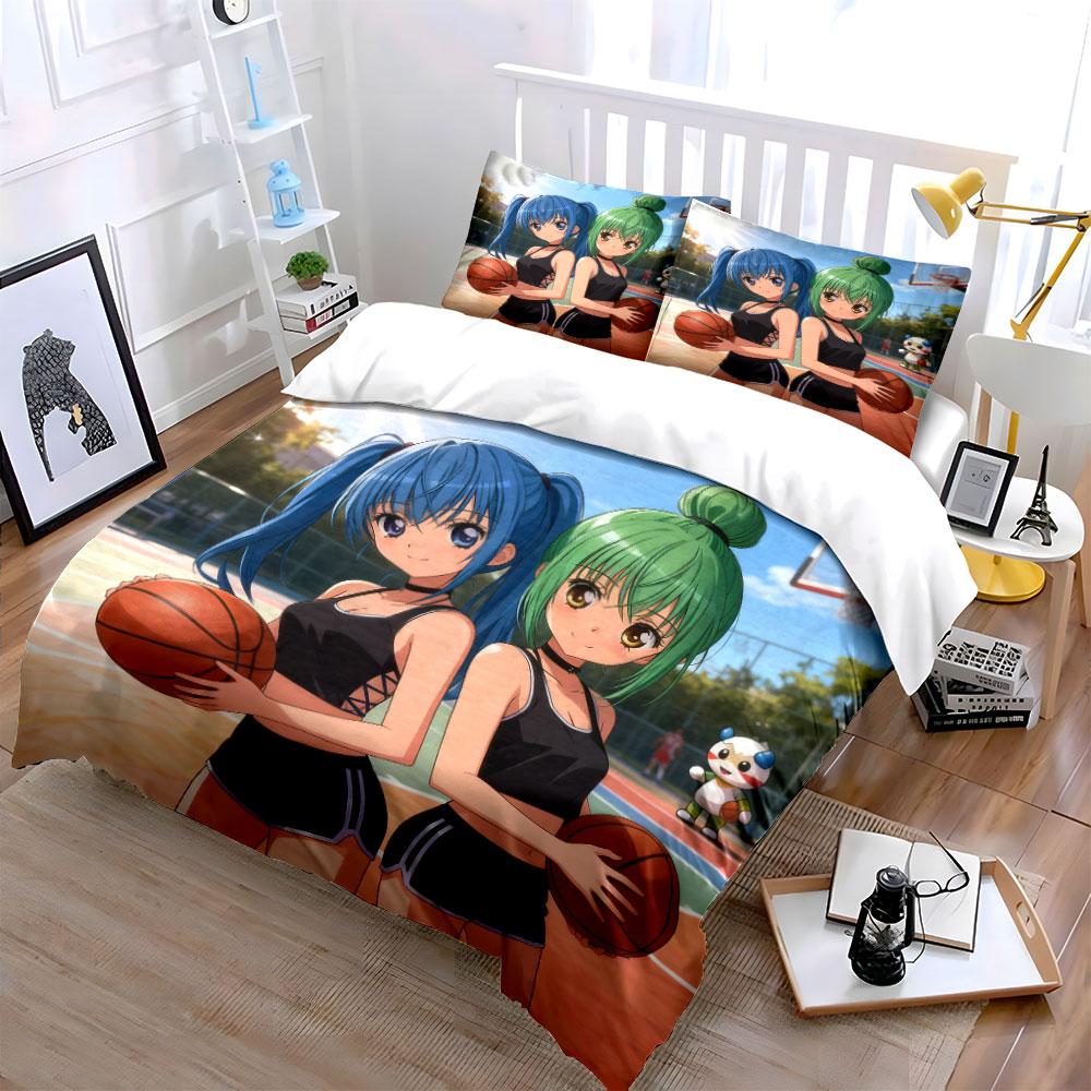 Basketball Sportswear Set Outdoors Soft Comfortable Duvet Cover Bedding Set Included 1*Duvet Cover & 2*Pillowcases, Gift