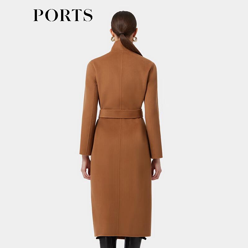 PORTS Women's Double-Breasted Wool Cashmere Coat