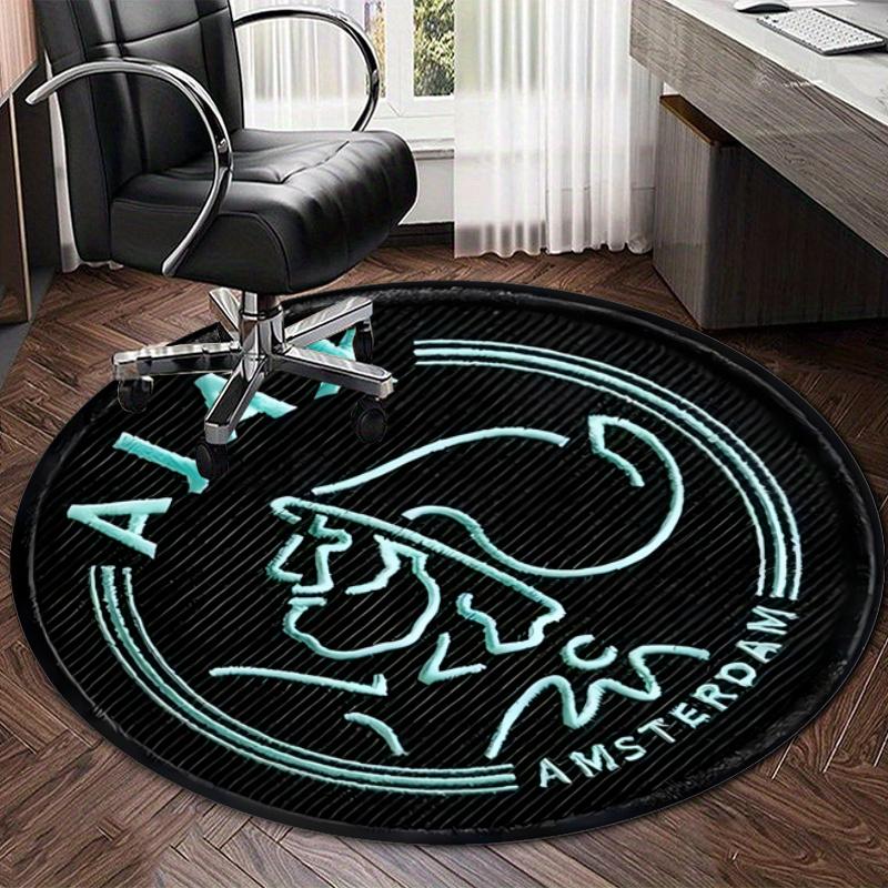 Personalized Ajax FC Round Chair Office Rug - Perfect for Mat, Office Chair & More - Ideal Gift for Birthdays and Holidays