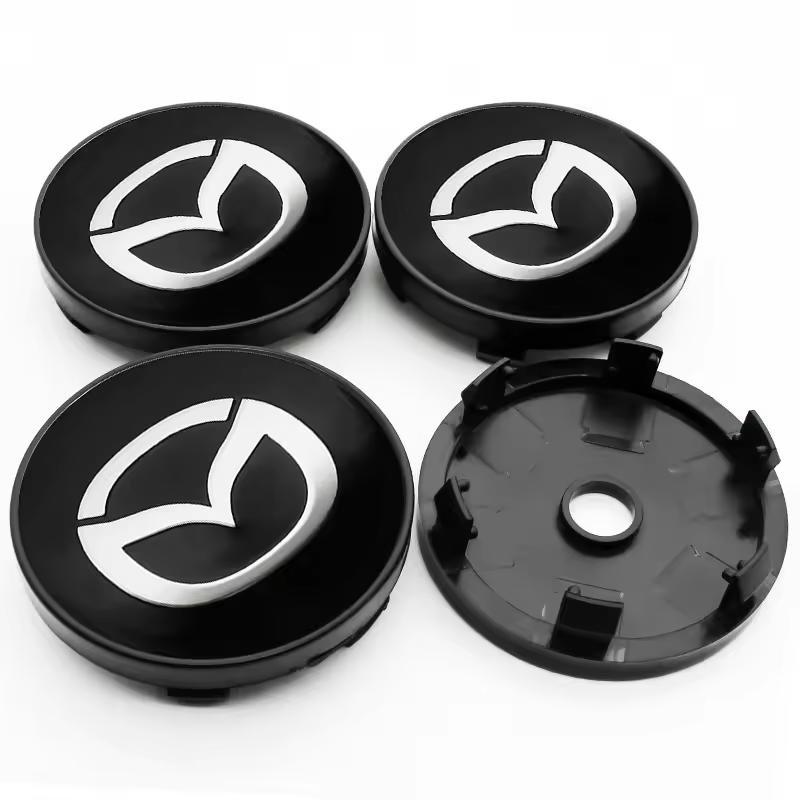 4pcs 56/60mm Car Wheel Center Hub Caps Rim Cover For Mazda 2 3 5 6 323 626 CX3 CX5 CX30 Demio Atenza Axela MX3 MX5 RX8 Accessory