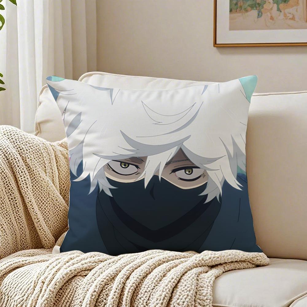Hells Paradise Jigokuraku Cushion Cover Linen Minimalist Soft for Sofa Bed Home Room Decor
