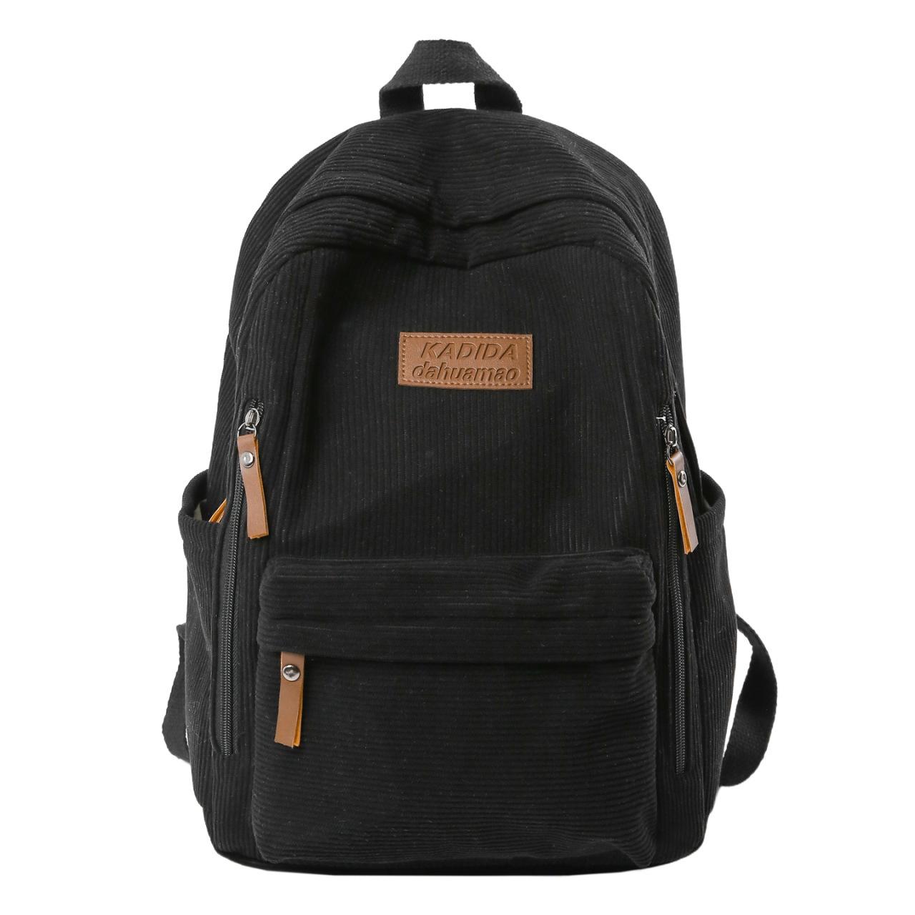 

Backpack for College Students with Two Shoulder Straps - Large Capacity Backpack for Carrying Textbooks During Classes чёрный