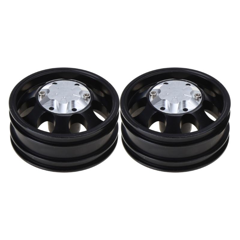 1Set/2Pieces RC Front heel for Rim Aluminum Alloy Beadlock heel Hub Heavy Duty Bearing Spare Part for 1:14 Tamiya ac