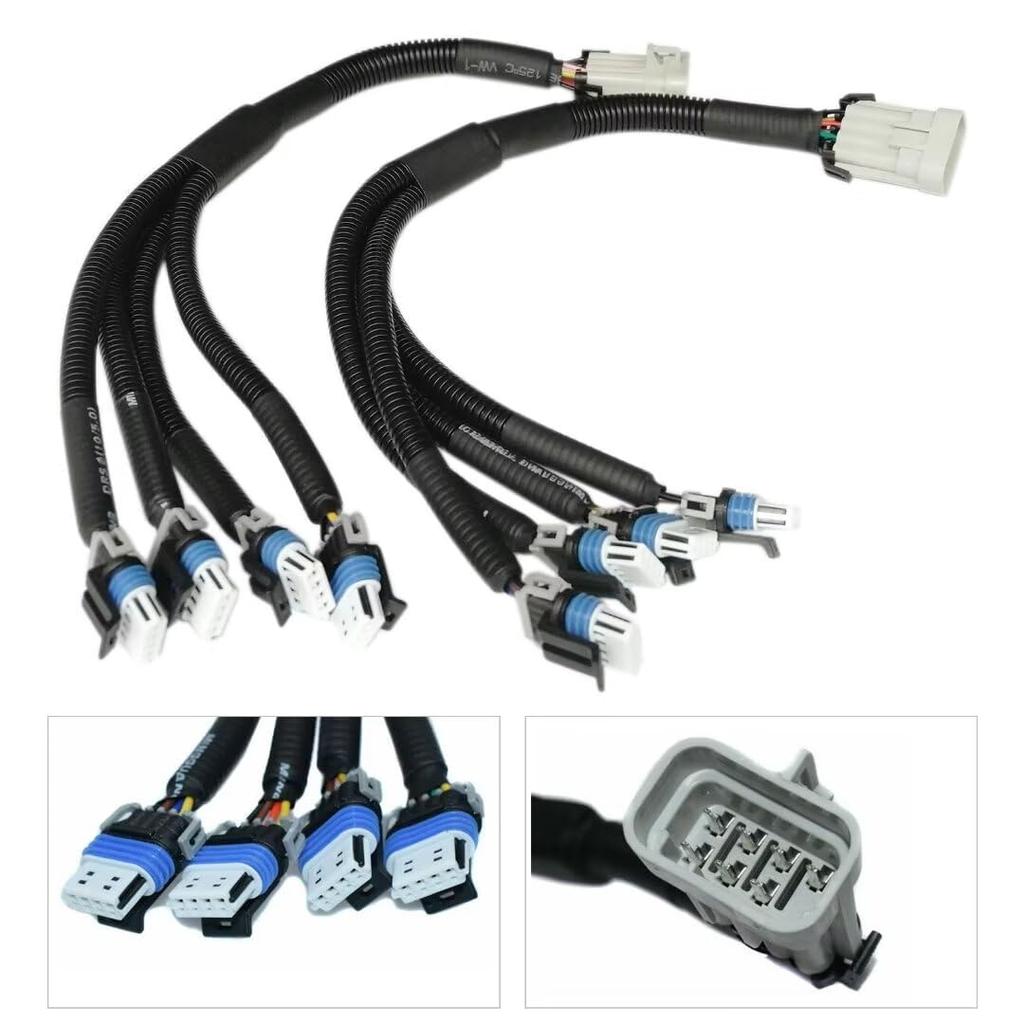 2 Set Ignition Coil Harness Connector for G M LQ9 LQ4 LS2 LS3 LS7 LSX 4.8 5.3 6.0 6.2 7.0