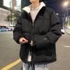 Autumn Cotton-padded Men's Jacket Autumn Stand-up Collar Solid Color Trend Casual Thickened Cotton-padded Jacket Autumn Clothing