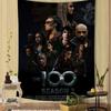 The 100 Tv Series Anime Hanging Bohemian Tapestry Home Decoration Hippie Bohemian Decoration Divination Wall Hanging Home Decor