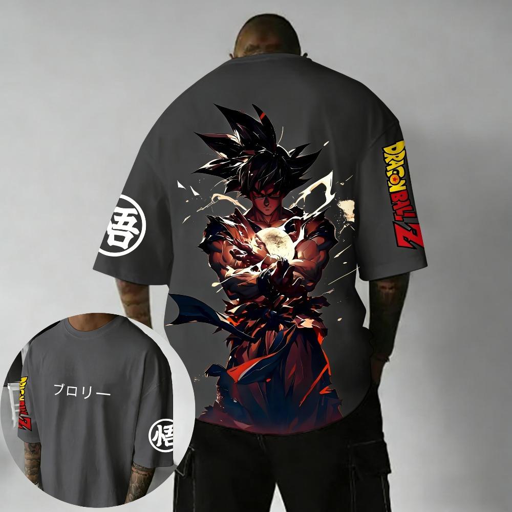 Plus Size Dragon Ball Anime Printed Men, WomenT Shirt Summer Casual Parent Child Tops Harajuku Style Fashion Street Wear Y2K