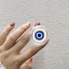 Türkischer Glücksbringer Blauer Nazar-Auge Abstrakter Handygriff Tok Ständer Halter Transparent Griptok für iPhone 13 Samsung Huawei Xiaomi Halterung