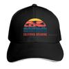 Berretto da baseball California Surf Session per donna unisex regolabile classico vintage in cotone lavato denim cappellino da camionista attività all'aperto