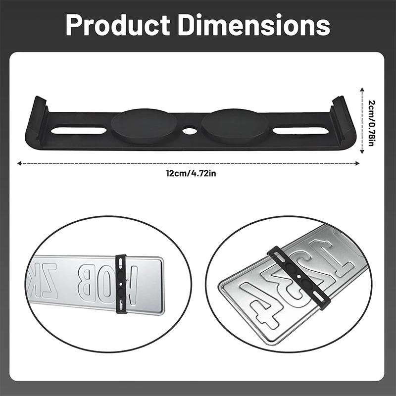 4Pcs Frameless Car License Plate Holder – Universal Invisible Number Plate Bracket for All Vehicle Models License Plate Covers Frames 6