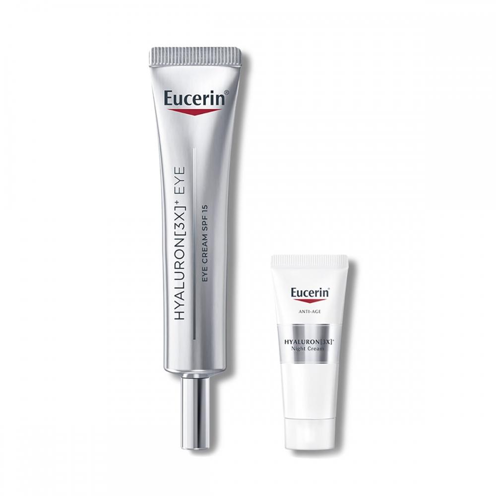 Eucerin Hyaluron 3x Крем для век + Сыворотка-концентрат