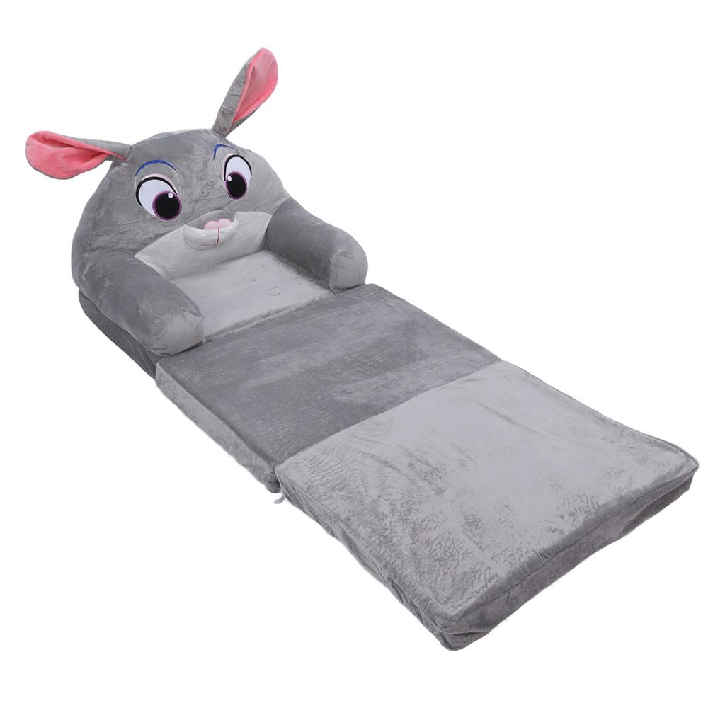 Foldable Kids Sofa Cute Cartoon Soft Children Folding Sofa Bed Kids Couch with Armrests for Bedroom