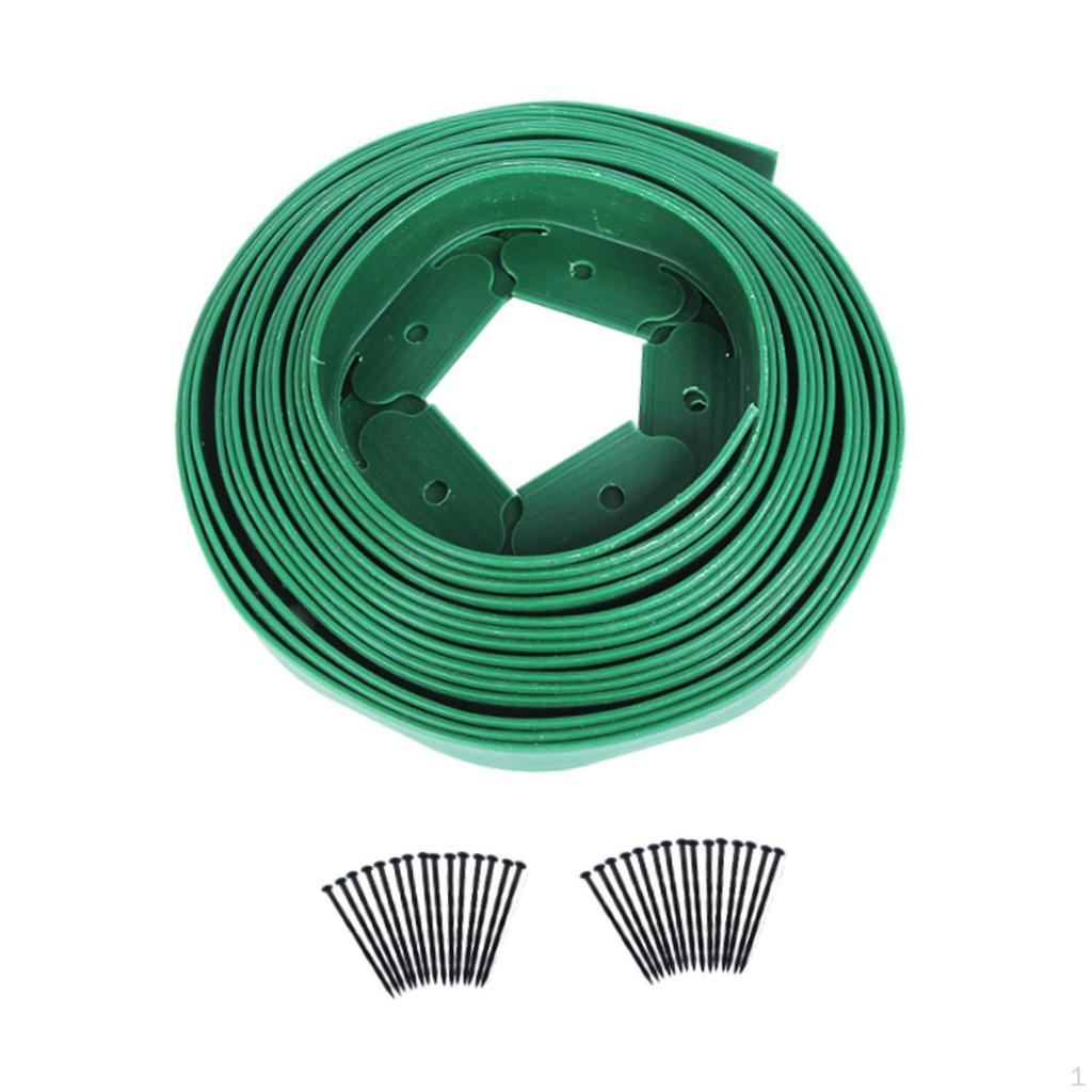 Garden Edging Border Accessory Coil for Yard Landscaping Plant Green 5cmx5cm