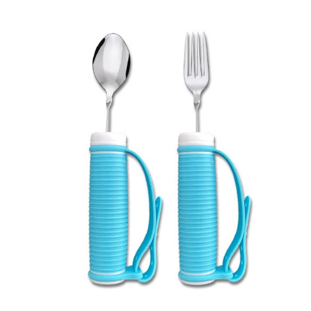 Angle Adjustable Anti-Slip Eating Spoon Anti-Shake Food Aid Fork  Stroke Recovery