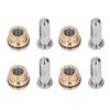 4Pcs Joystick Pusher Control Valve Brass Alloy Steel Rubber Seal No Leakage for Cat E307