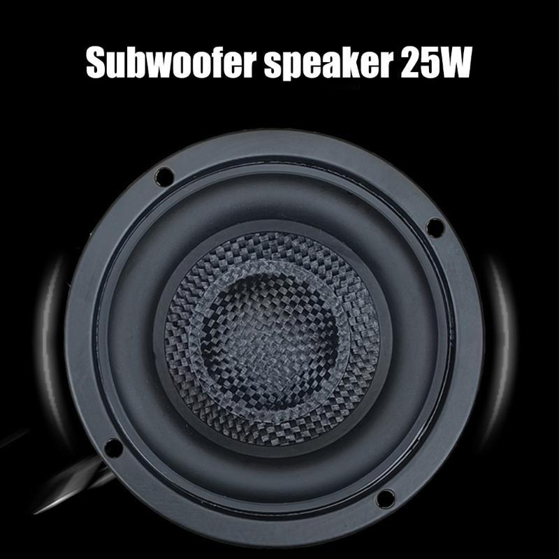 3inch Rubber Round Subwoofer Sound Speaker 6Ohm/8Ohm Low Frequency Speaker Super Bass Loudspeaker Replacement