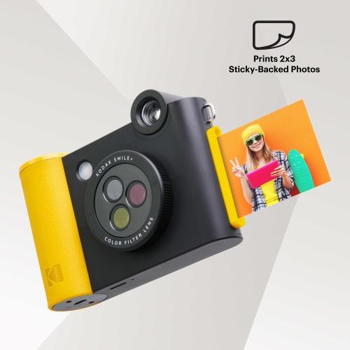 Kodak SMILE+ Instant Print Camera, 2x3'', Black