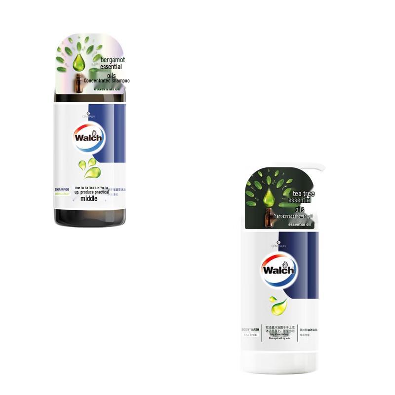 Walch Bergamot Shampoo & Tea Tree Shower Gel Set