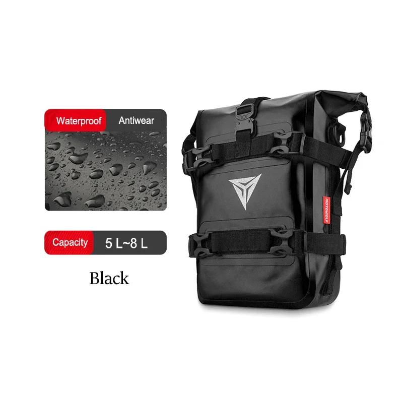 Waterproof Motorcycle Crash Bar Bag Motorbike Touring Side Backpack Yellow Adventure Dry Moto Saddlebags Universal
