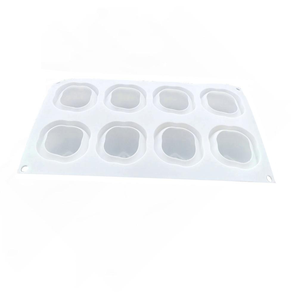 1 Pc 8 Even Persimmon Silicone Cake Mold Ice Cream Ball Jelly Mousse Mold, Baked Peanut Chocolate Mold Fondant Mold