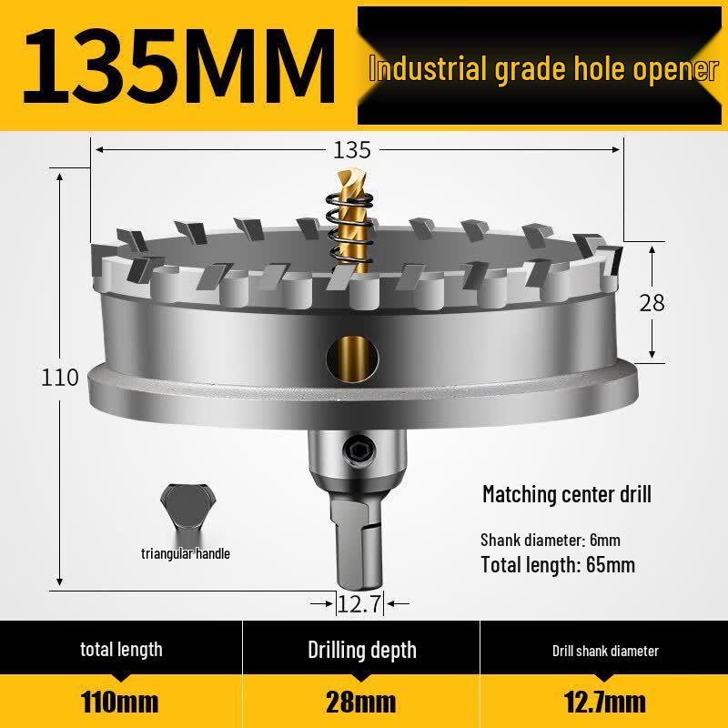 135mm Alloy Hole Saw for Stainless Steel & Thick Plates
