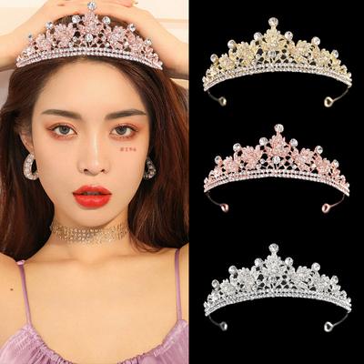 Coroa de liga deixa coroa de noiva de diamante coroa de prata festa de casamento coroa de cabelo acessórios de cabelo coroa de cabelo de noiva cocar