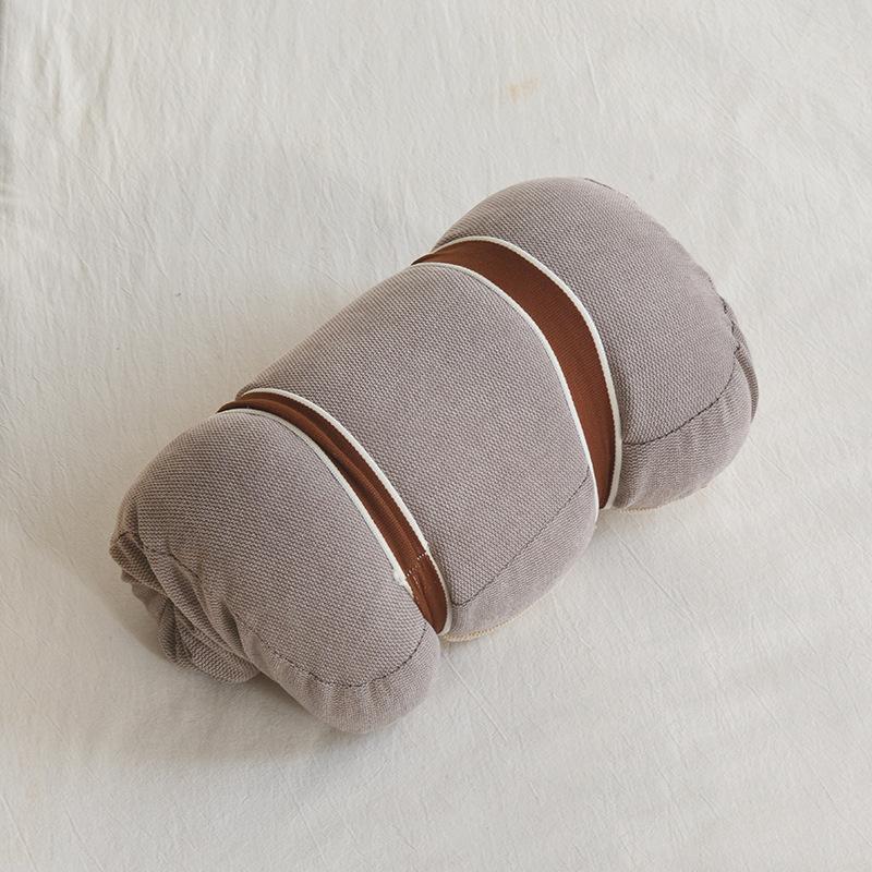 Memory cotton square pillow outdoor camping nap pillow convenient 3D fast rebound comfortable silent neck pillow