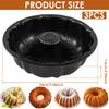 3Pcs Carbon Steel Cake Mold Pumpkin Shape Pound Cake Pan Non Stick Fluted Tube Cake Pan Valentine's Day Baking Heart Cake Mold