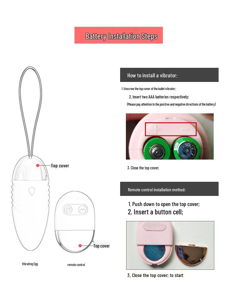 Lai Le Little Whale Multi-Frequency Wireless Remote Control Vibrator for Internal Female Use.