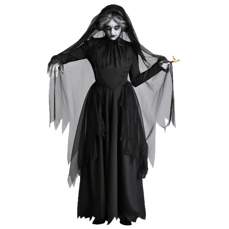 Halloween Adult Costume Dark Vampire Witch Black Ghost Female Ghost Zombie Stage Costume