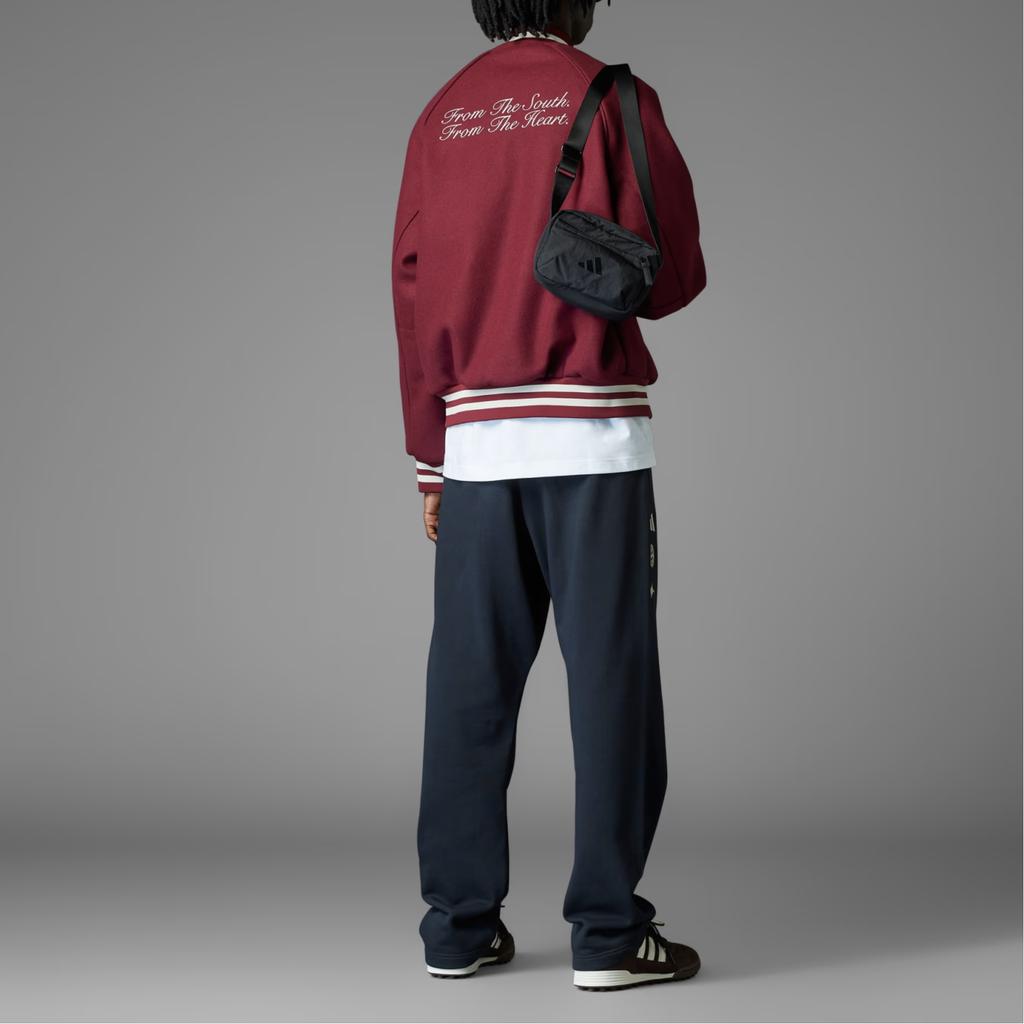 Adidas X BSTN Collaboration X FC Bayern Collaboration SS25 Comfortable Simple Baseball Collar Fashion Jacket Unisex Jacket Brown JF0583